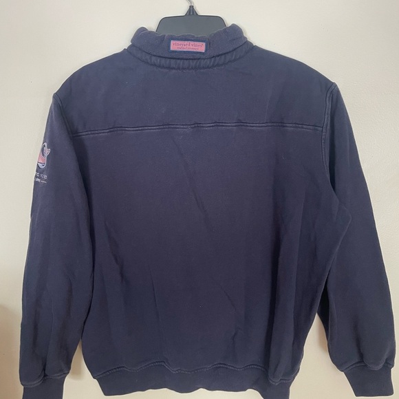Vineyard vines men’s navy 1/4 zip navy size small 100% cotton - Picture 3 of 6